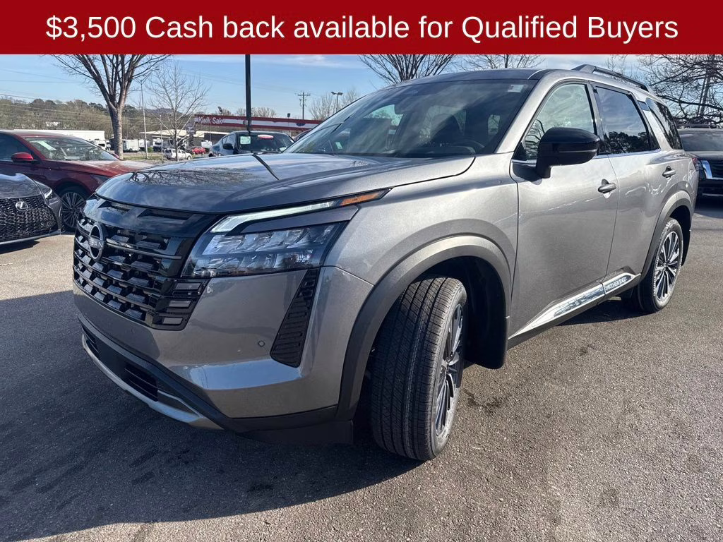 2026 Gun Metallic Nissan Pathfinder Platinum FWD SUV