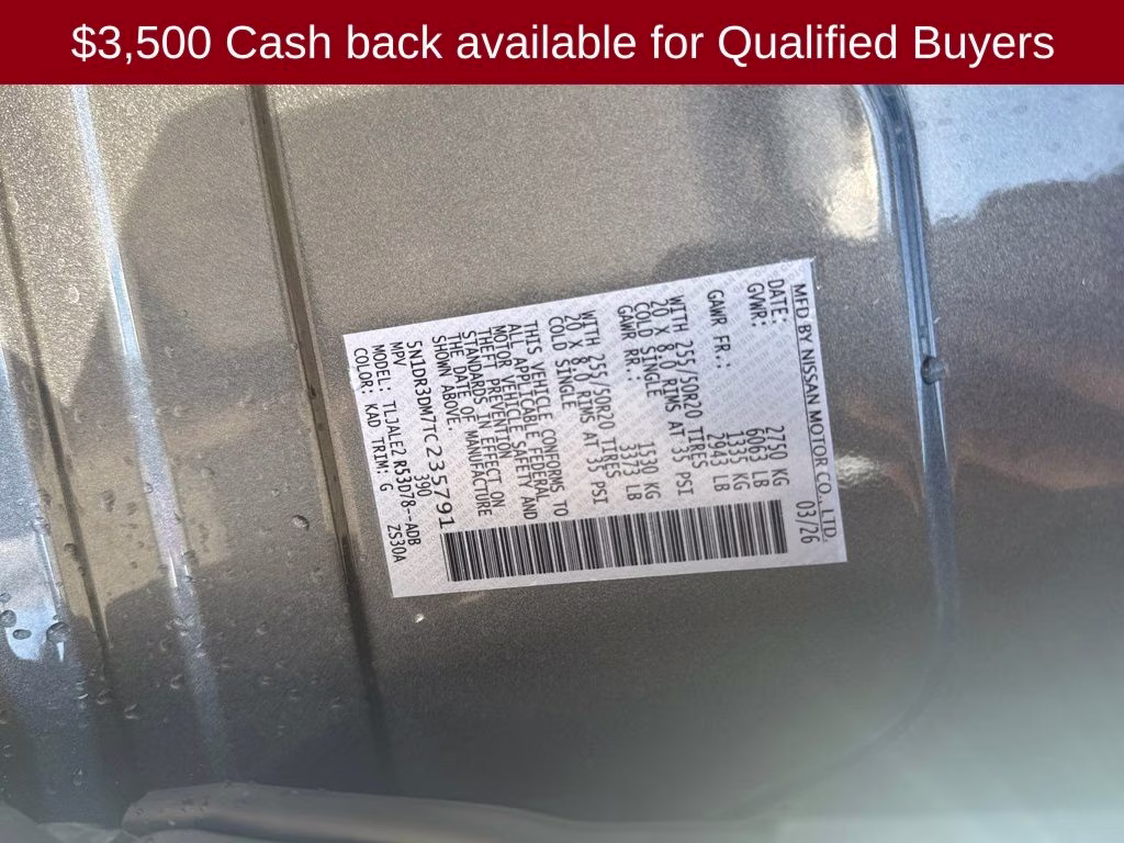 2026 Gun Metallic Nissan Pathfinder Platinum FWD SUV