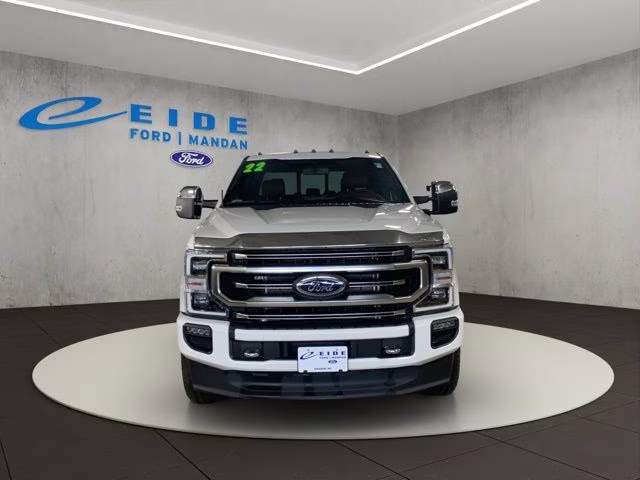 2022 Star White Metallic Tri-Coat Ford Super Duty F-350 SRW Platinum 4X4 Truck