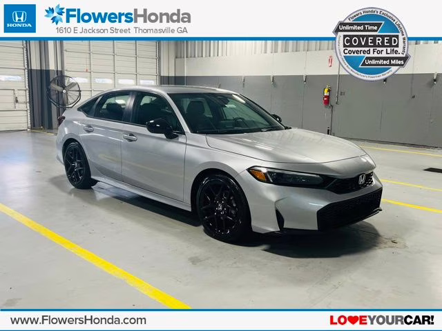 2026 Solar Silver Metallic Honda Civic Sport Sedan