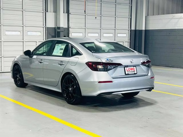 2026 Solar Silver Metallic Honda Civic Sport FWD Sedan