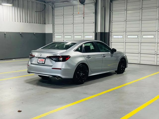 2026 Solar Silver Metallic Honda Civic Sport FWD Sedan