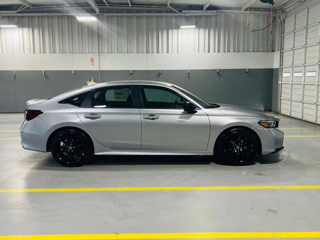 2026 Solar Silver Metallic Honda Civic Sport FWD Sedan