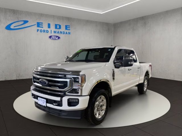 2022 Star White Metallic Tri-Coat Ford Super Duty F-350 SRW Platinum 4X4 Truck
