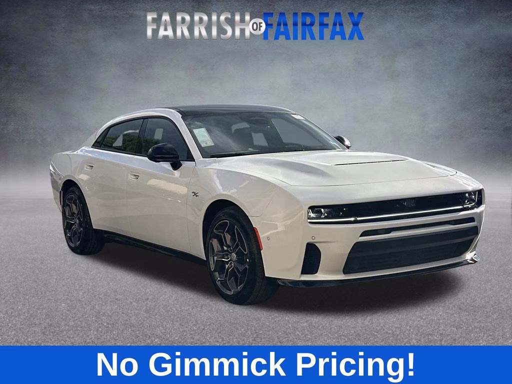 2026 Bright White Clearcoat Dodge Charger R/T AWD Sedan