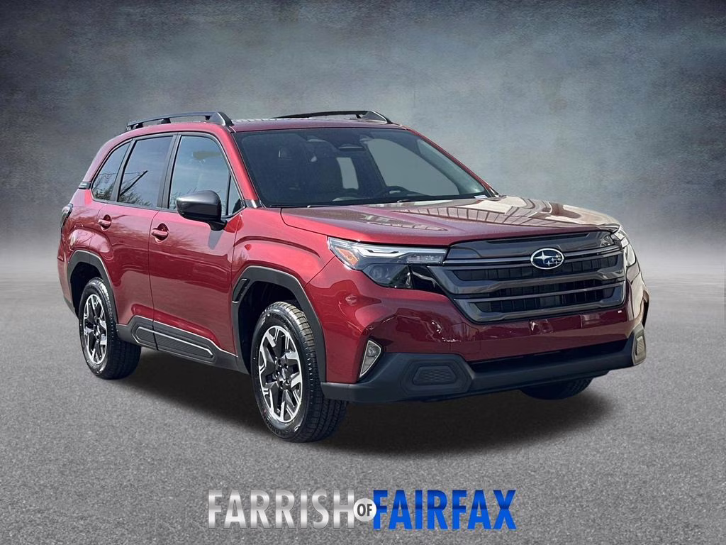 2026 Crimson Red Pearl Subaru Forester Premium AWD SUV