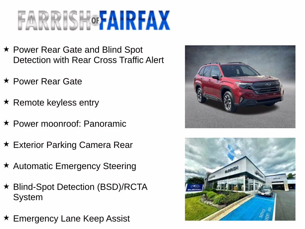 2026 Crimson Red Pearl Subaru Forester Premium AWD SUV