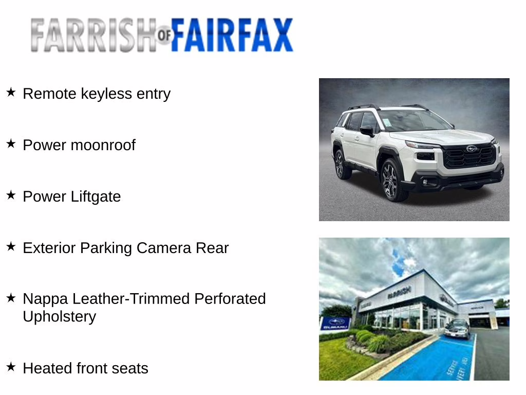 2026 Wh6 Subaru Outback Touring XT AWD SUV