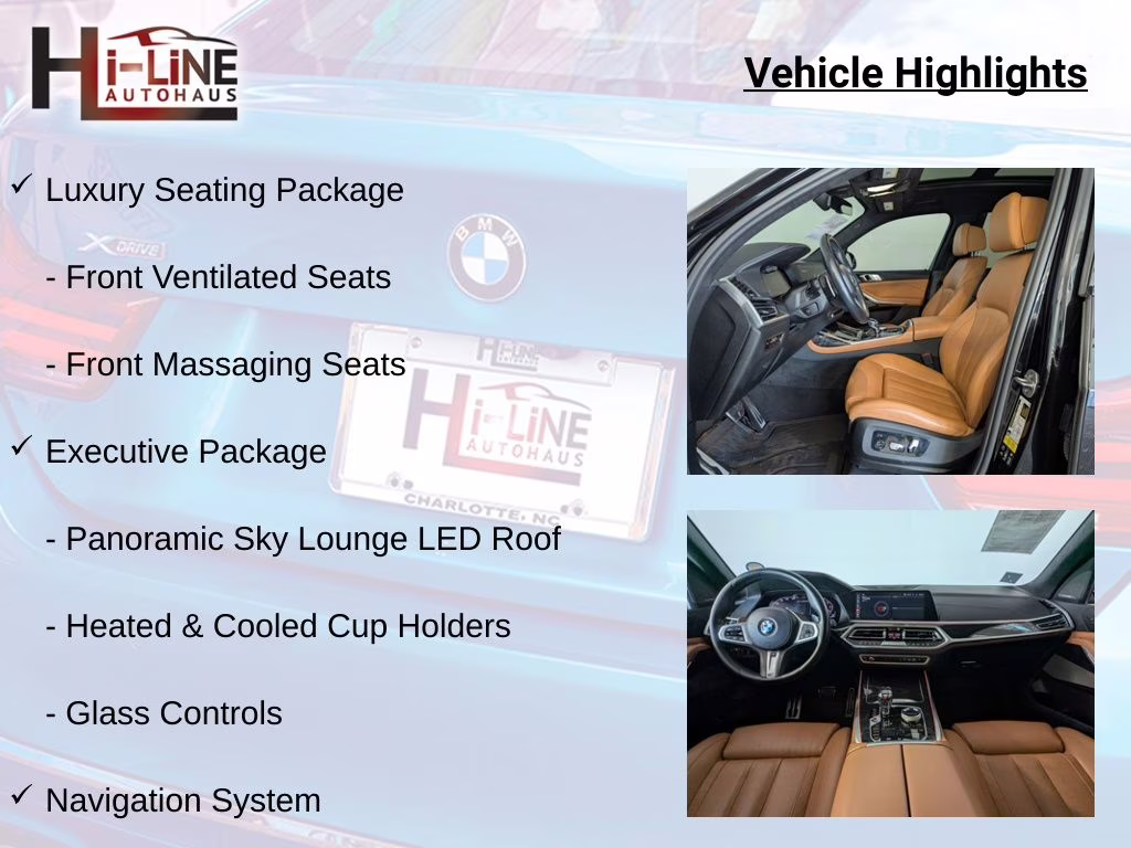 2021 Black Sapphire Metallic BMW X7 M50i AWD SUV