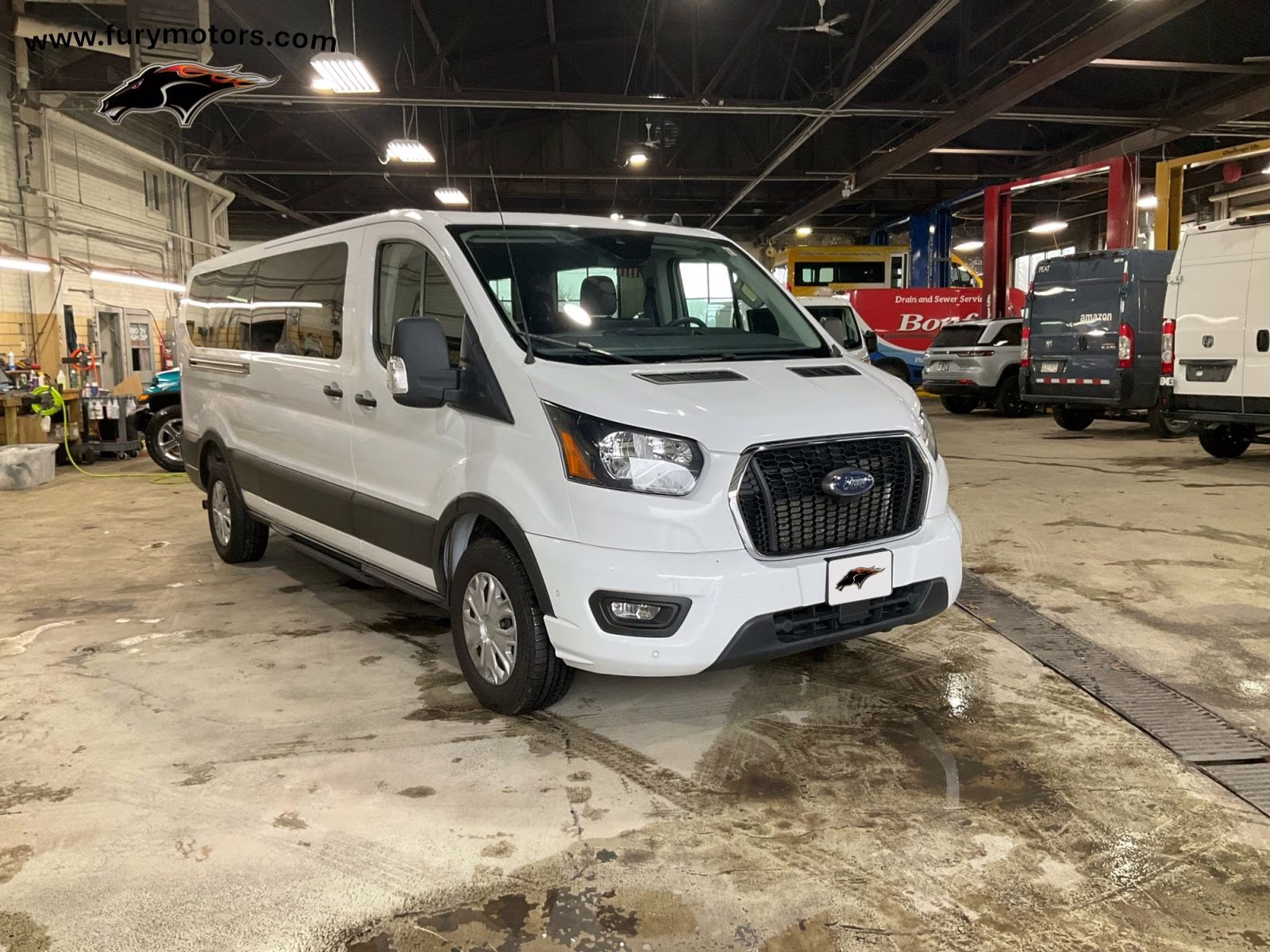 2023 Oxford White Ford Transit-350 XLT RWD Crossover