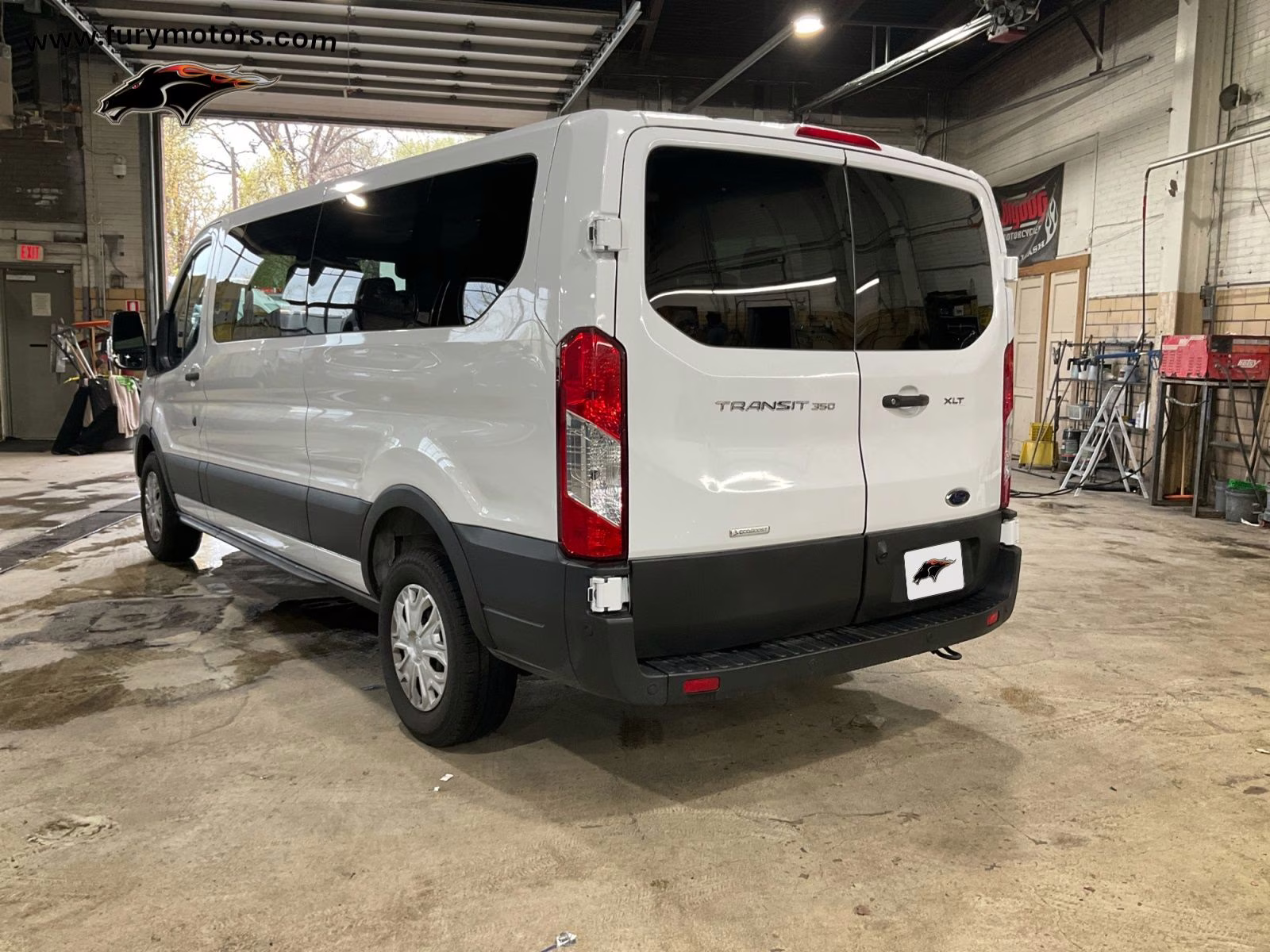 2023 Oxford White Ford Transit-350 XLT RWD Crossover