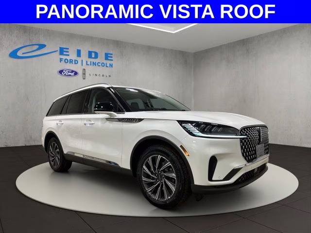 2026 Pristine White Metallic Tri-Coat Lincoln Aviator Premiere AWD SUV