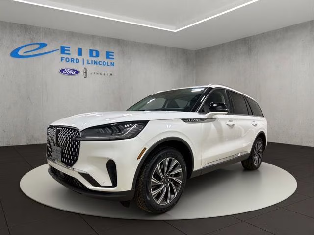 2026 Pristine White Metallic Tri-Coat Lincoln Aviator Premiere AWD SUV