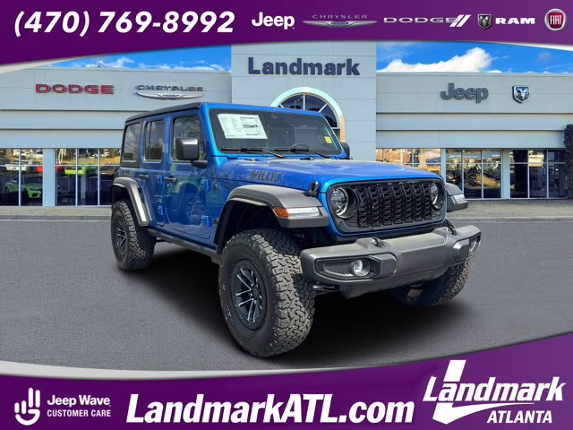 2026 Hydro Blue Pearl Coat Jeep Wrangler Willys 4X4 Convertible