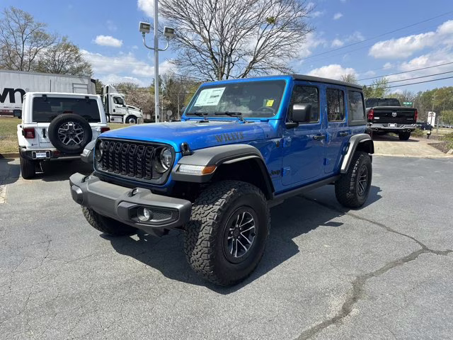 2026 Hydro Blue Pearl Coat Jeep Wrangler Willys 4X4 Convertible