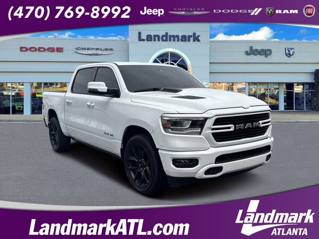 2023 Bright White Clearcoat Ram 1500 Laramie 4X4 Truck