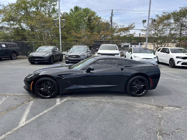 2017 Black Chevrolet Corvette Z51 1LT RWD Coupe