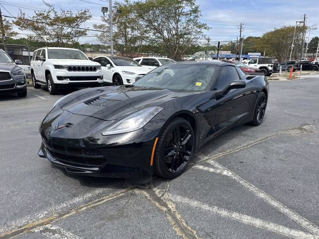 2017 Black Chevrolet Corvette Z51 1LT RWD Coupe