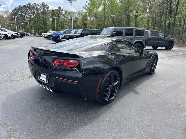 2017 Black Chevrolet Corvette Z51 1LT RWD Coupe