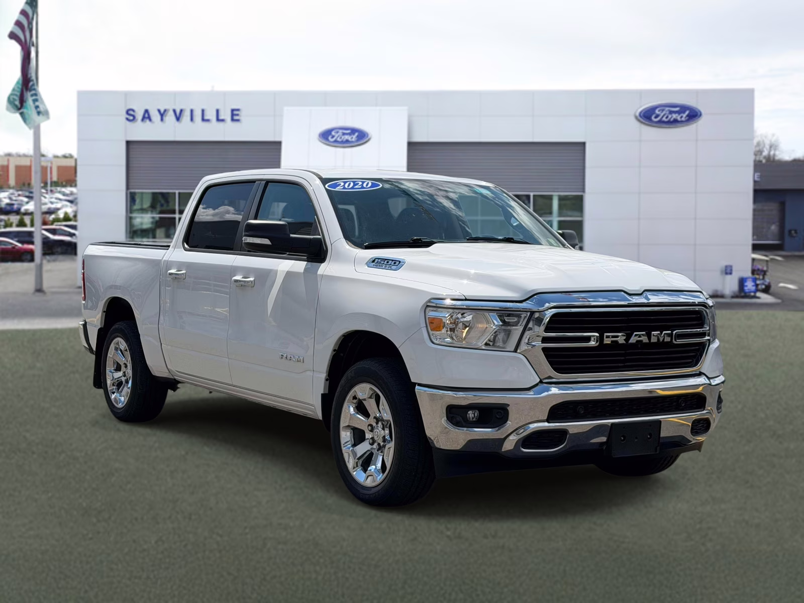 2020 White Ram 1500 Big Horn 4x4 Crew Cab 5'7 Box 4X4 Truck