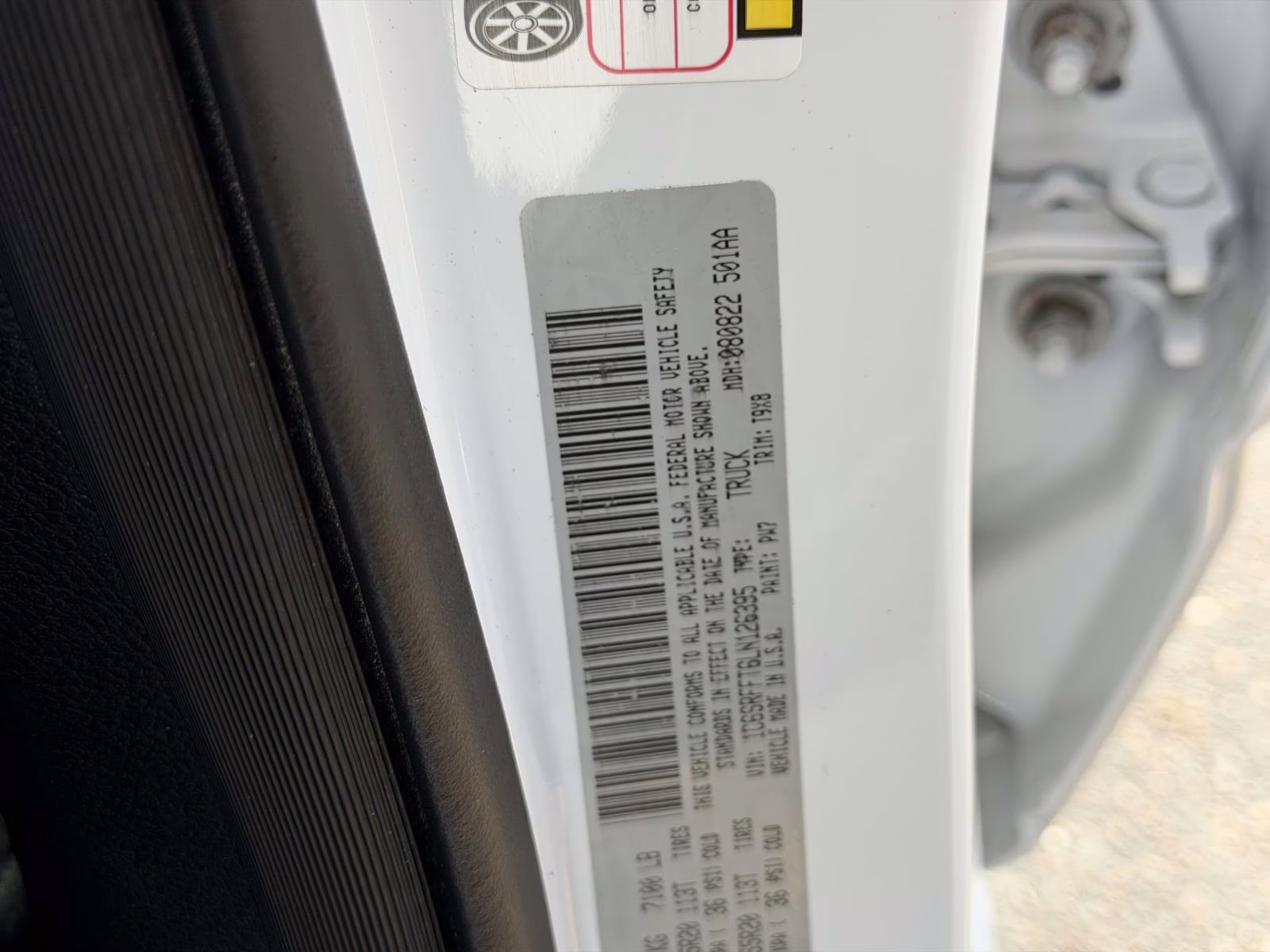 2020 White Ram 1500 Big Horn 4x4 Crew Cab 5'7 Box 4X4 Truck