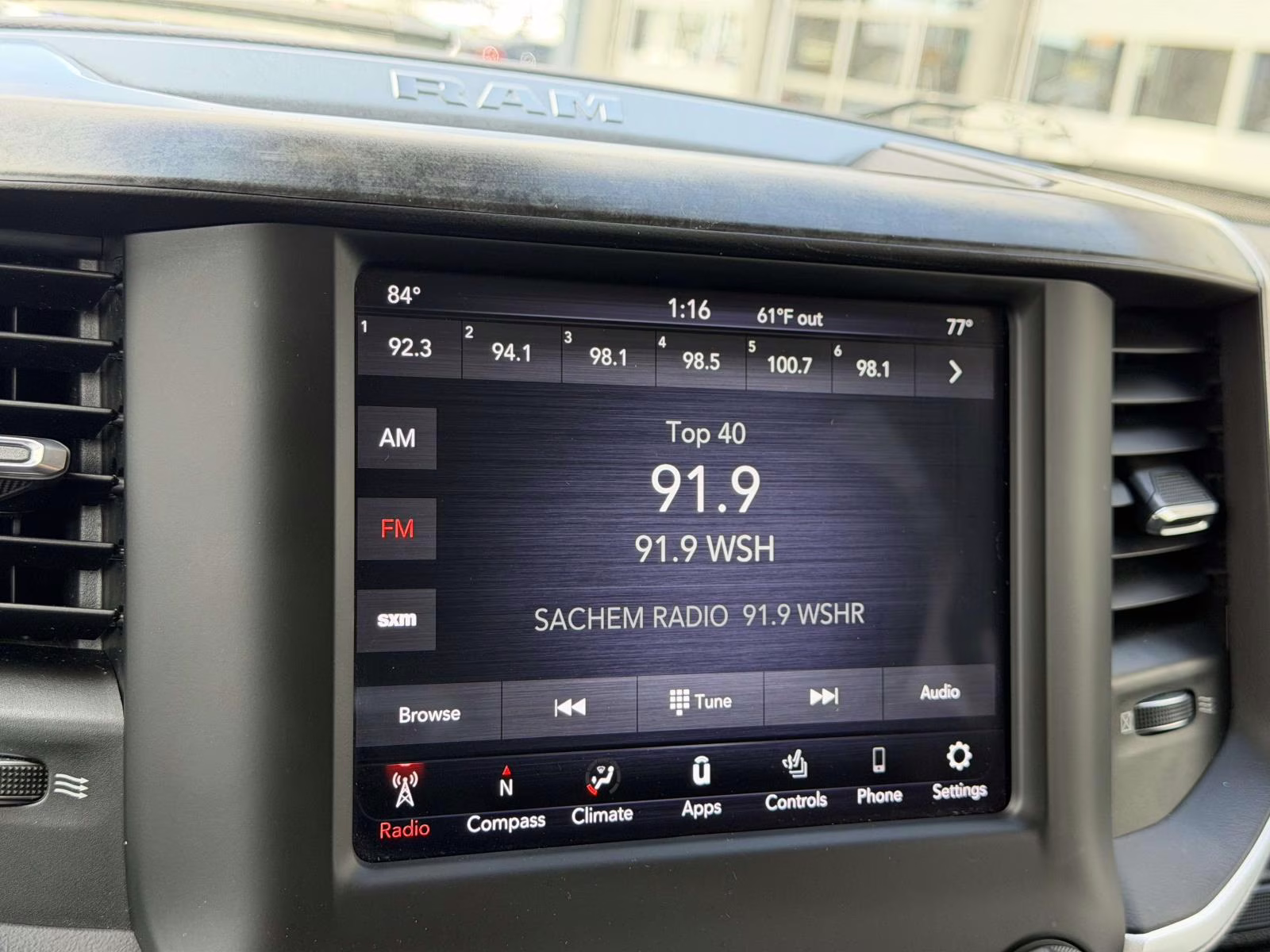 2020 White Ram 1500 Big Horn 4x4 Crew Cab 5'7 Box 4X4 Truck