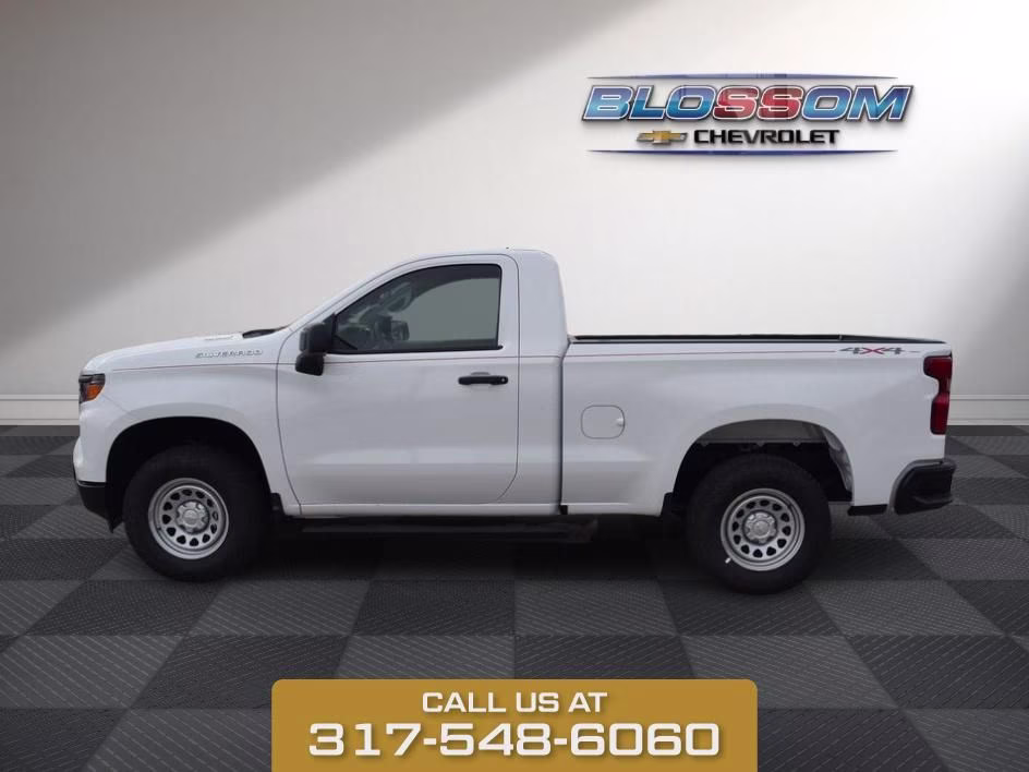 2026 Summit White Chevrolet Silverado 1500 WT 4X4 Truck