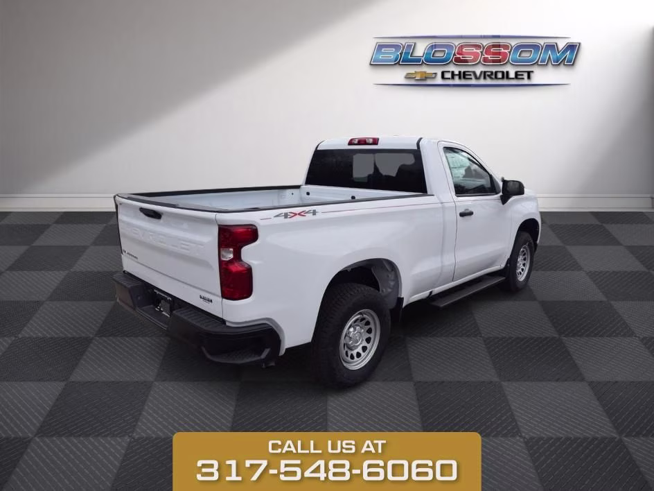 2026 Summit White Chevrolet Silverado 1500 WT 4X4 Truck