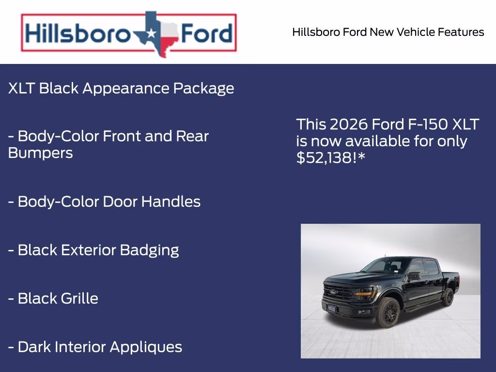 2026 Agate Black Metallic Ford F-150 XLT RWD Truck