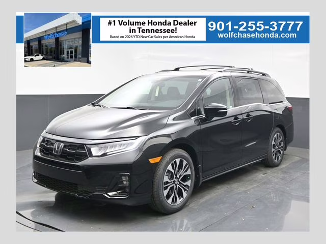 2026 Crystal Black Pearl Honda Odyssey Elite FWD Van