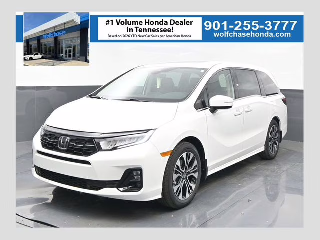 2026 Platinum White Pearl Honda Odyssey Elite FWD Van