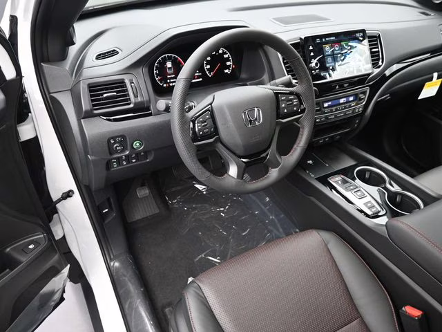 2026 Platinum White Pearl Honda Ridgeline Black Edition AWD Truck