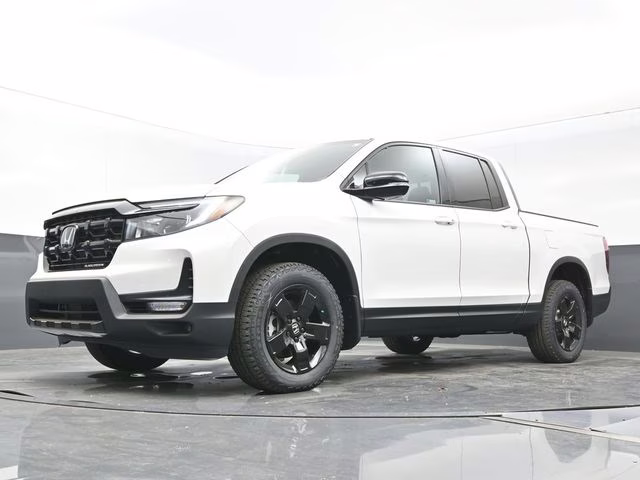 2026 Platinum White Pearl Honda Ridgeline Black Edition AWD Truck