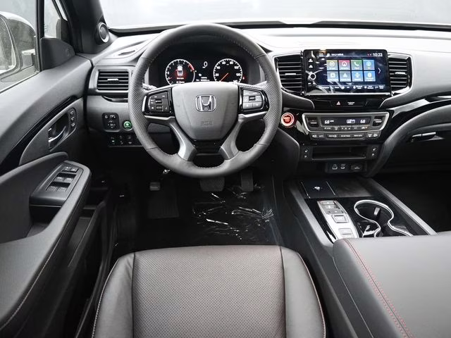 2026 Platinum White Pearl Honda Ridgeline Black Edition AWD Truck