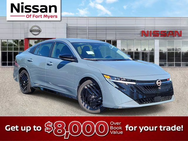 2026 Atlantic Gray Metallic Nissan Sentra SR FWD Sedan
