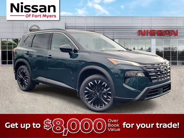 2026 Obsidian Green Nissan Rogue Dark Armor FWD SUV