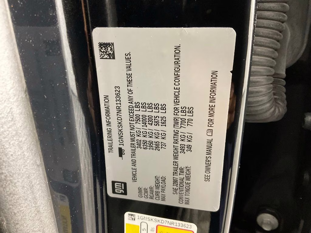 2022 Black Chevrolet Tahoe Premier 4X4 SUV