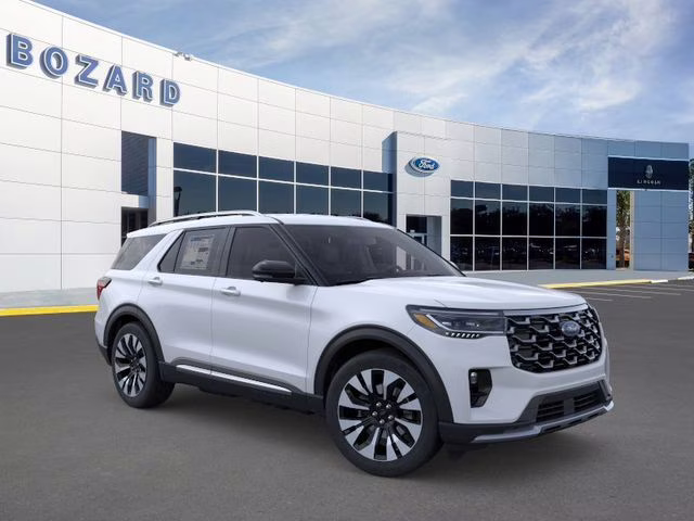2026 Space White Metallic Ford Explorer Platinum 4X4 SUV