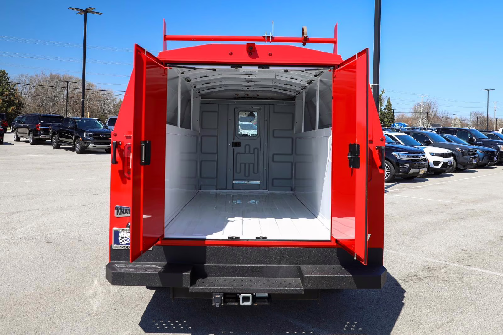 2026 Race Red Ford E-Series Cutaway Base RWD Chassis