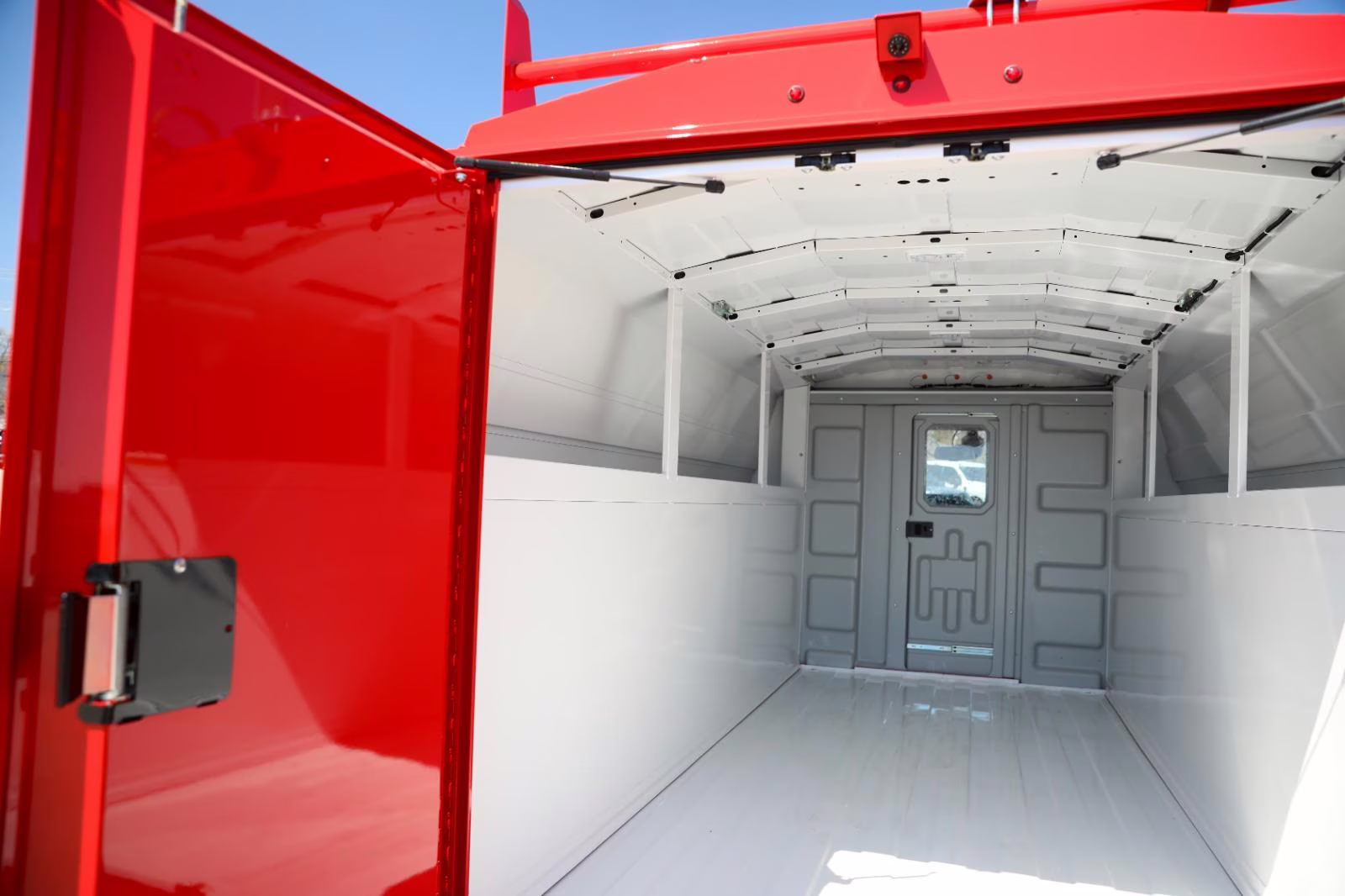 2026 Race Red Ford E-Series Cutaway Base RWD Chassis