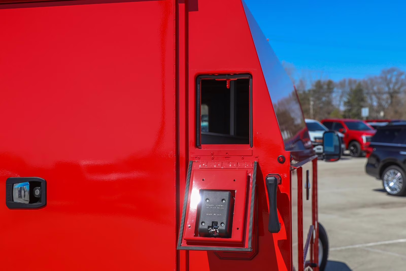 2026 Race Red Ford E-Series Cutaway Base RWD Chassis