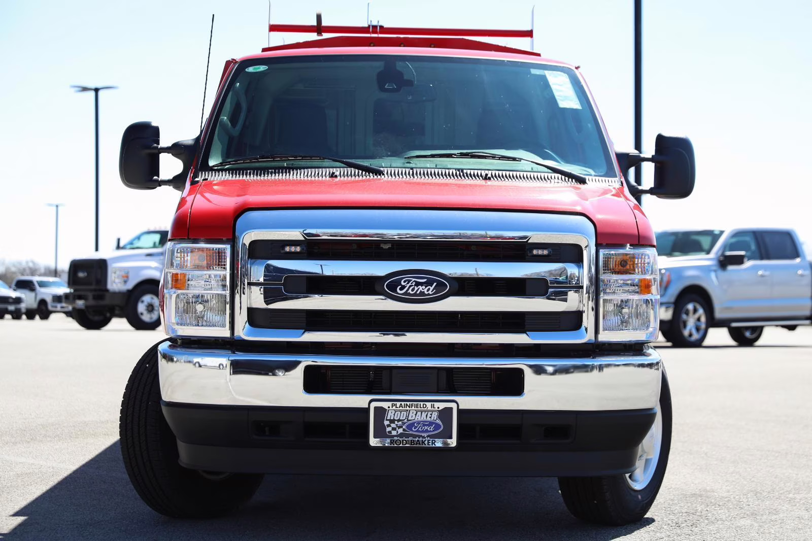 2026 Race Red Ford E-Series Cutaway Base RWD Chassis