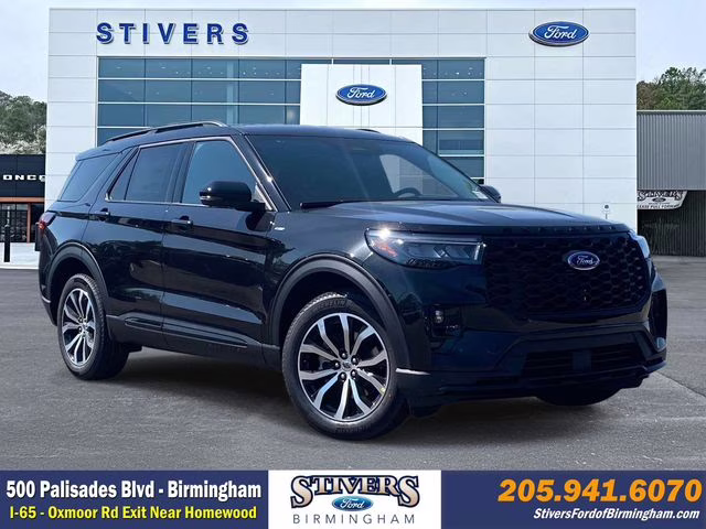 2026 Agate Black Metallic Ford Explorer ST-Line RWD SUV