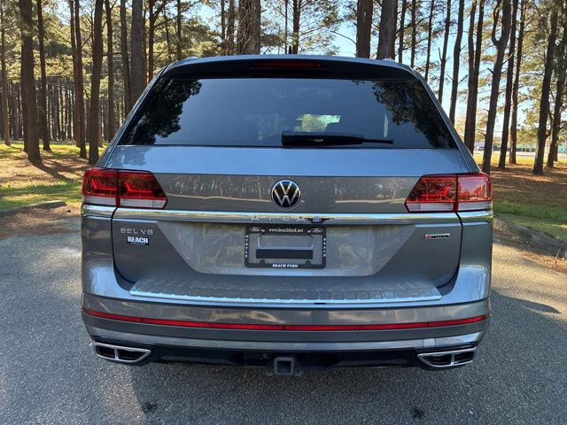 2021 Platinum Gray Metallic Volkswagen Atlas 3.6L V6 SEL Premium R-Line AWD SUV