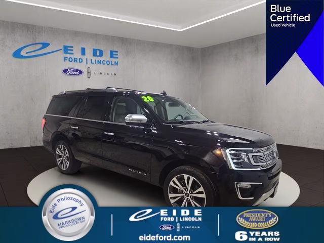 2020 Agate Black Ford Expedition Max Platinum 4X4 SUV