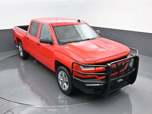 2018 Red Hot Chevrolet Silverado 1500 Custom 4X4 Truck