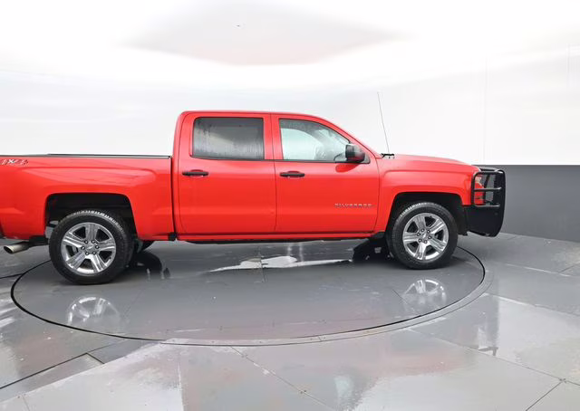2018 Red Hot Chevrolet Silverado 1500 Custom 4X4 Truck