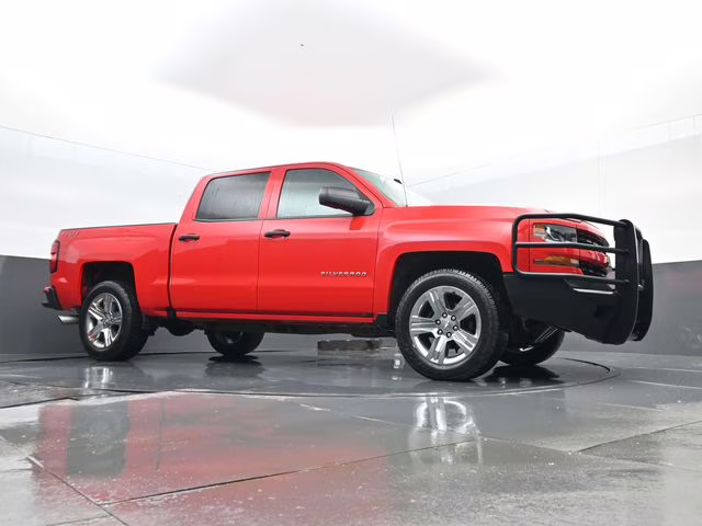 2018 Red Hot Chevrolet Silverado 1500 Custom 4X4 Truck