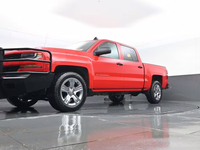 2018 Red Hot Chevrolet Silverado 1500 Custom 4X4 Truck