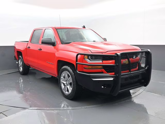 2018 Red Hot Chevrolet Silverado 1500 Custom 4X4 Truck